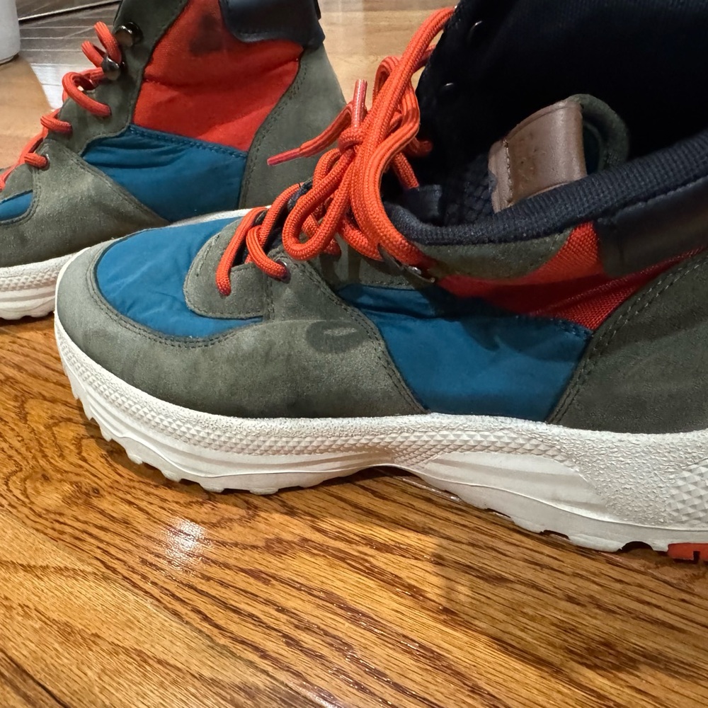 Coach Navy and Green Sneakers
